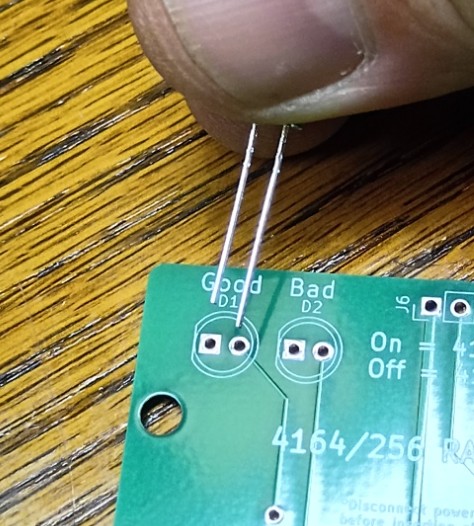 LED orientation reference