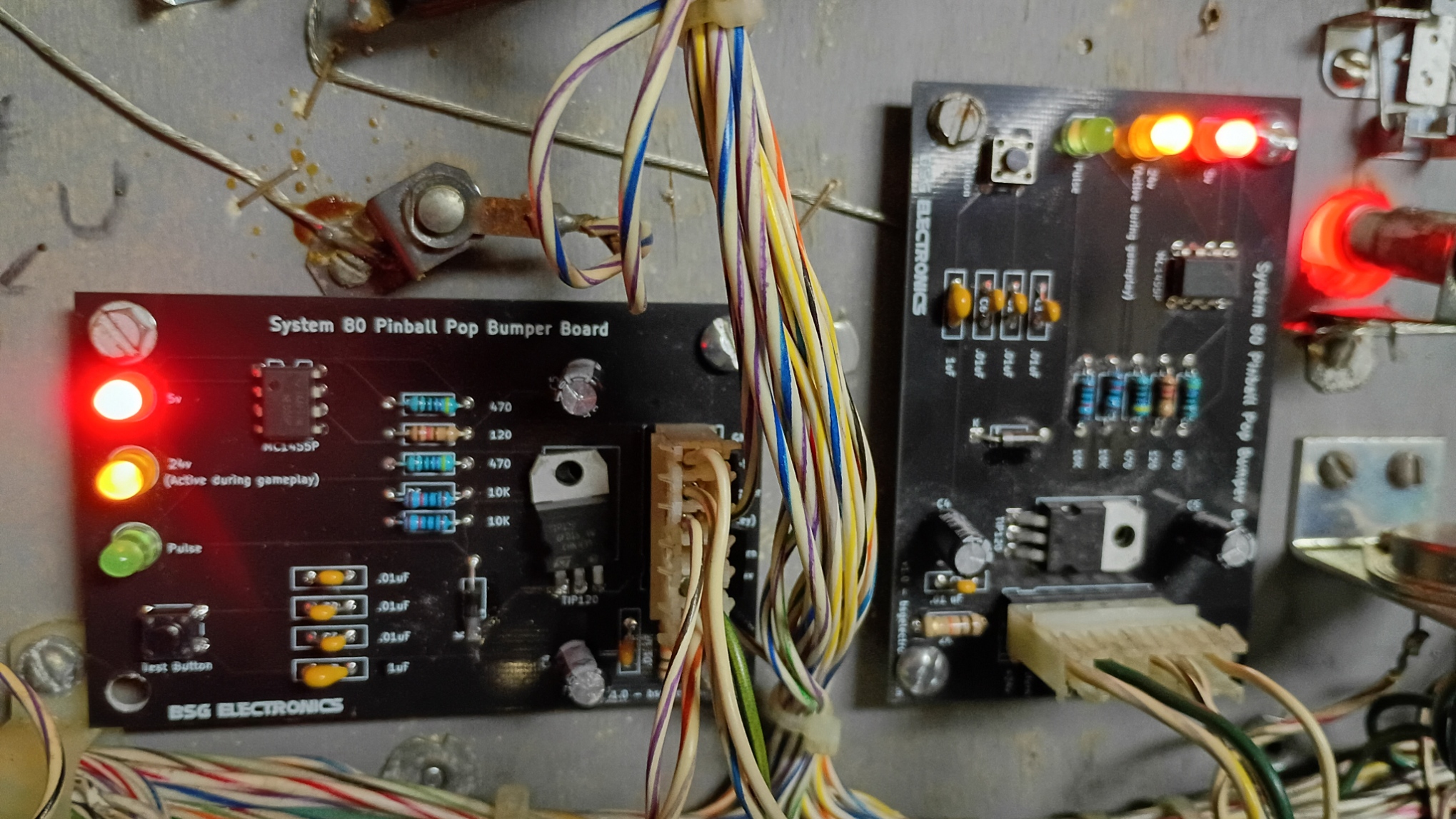 POP Bumper Boards in place